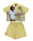HANKINS PARK "LADY in BLOOM" SHORT SET "LIMONCELLO”