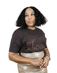 Limited Edition | Jesus Be Knowin' Chocolate on Chocolate Brown Print Tee
