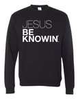 Jesus Be Knowin' | Black + White Print Sweatshirt