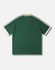 KM CONTRAST POLO / FOREST GREEN