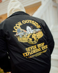 LOOK OUTSIDE COACHES JACKET (SHAQ X QUAVO X KM COLLAB) / BLACK