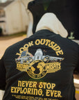 LOOK OUTSIDE COACHES JACKET (SHAQ X QUAVO X KM COLLAB) / BLACK