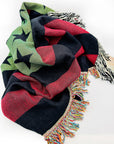 The Red the Black & the Green AmericanFlagRemix™ (Travel & Throw) Blanket