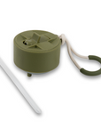GREEN STRAW LID