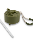 GREEN STRAW LID