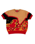 LOVE SUPREME POLO SWEATER SHIRT | CAMEL