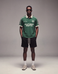 KM CONTRAST POLO / FOREST GREEN