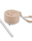 TAN STRAW LID