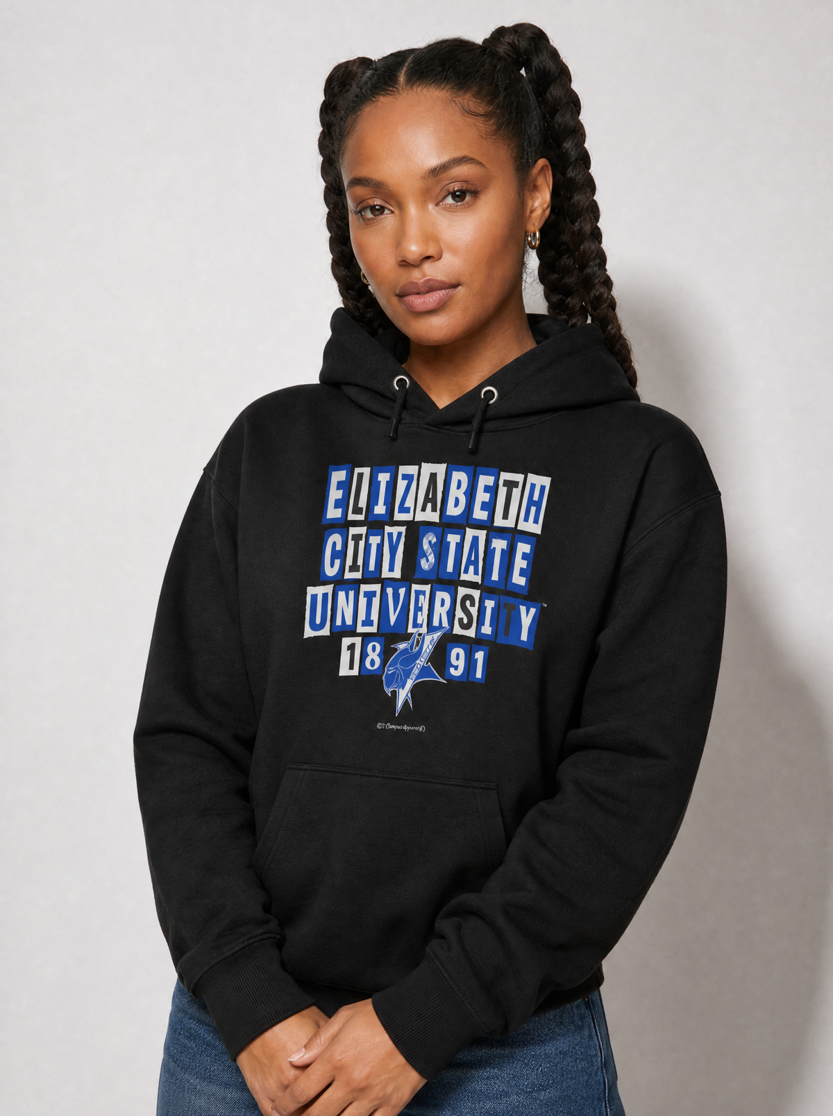 Elizabeth City State University - Collage Hoodie