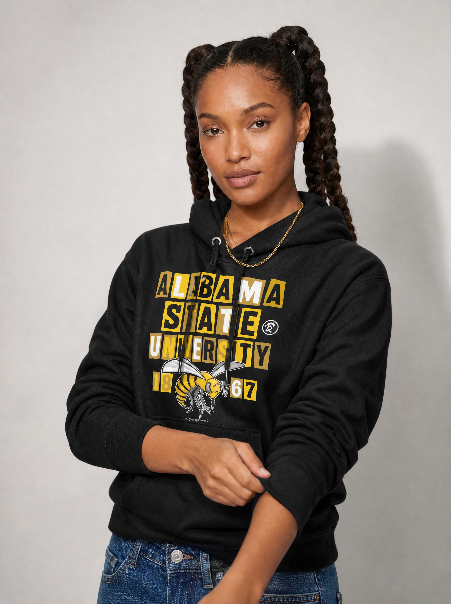 Alabama State  University - Collage Hoodie