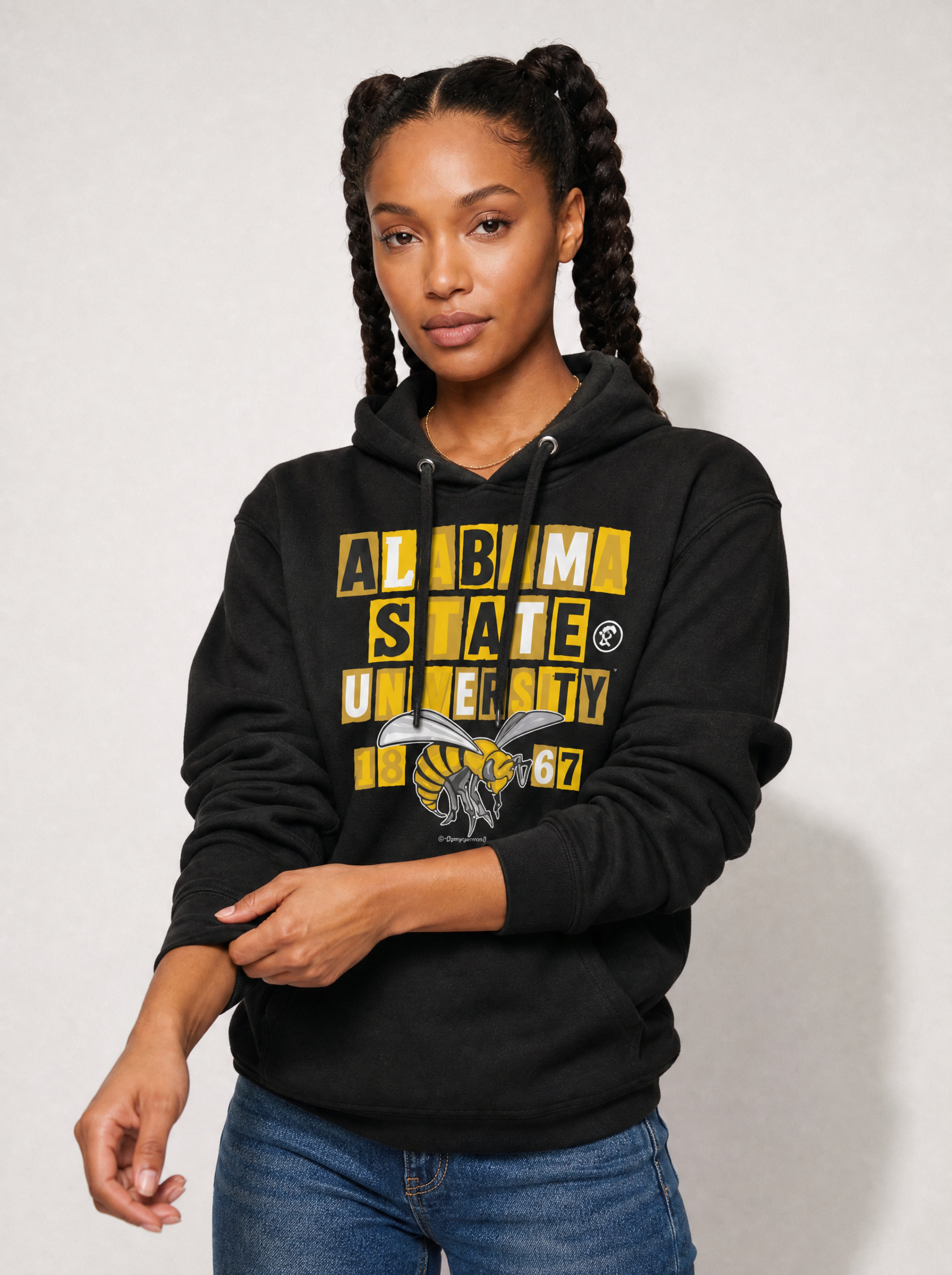 Alabama State  University - Collage Hoodie