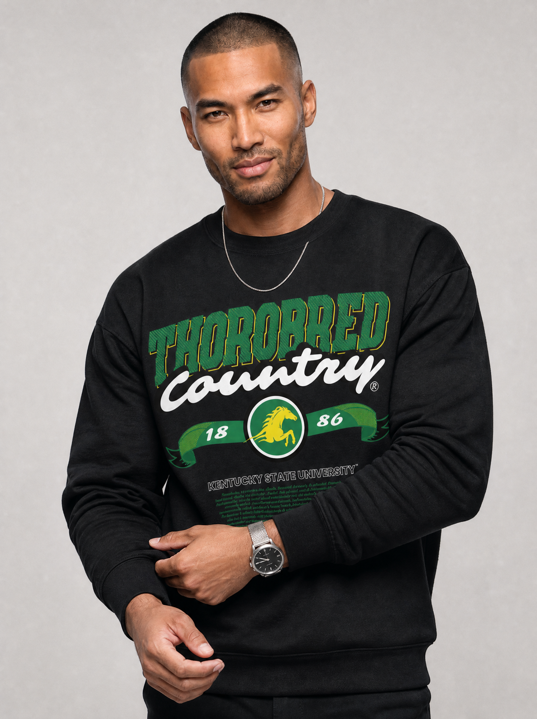 Dungeon Forward - Kentucky State University - Thorobred Country - Classic Sweatshirt