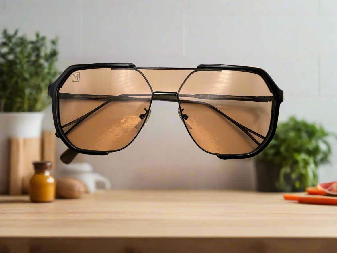 Abidjan Gold Aviator Sunglasses