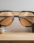 Abidjan Gold Aviator Sunglasses