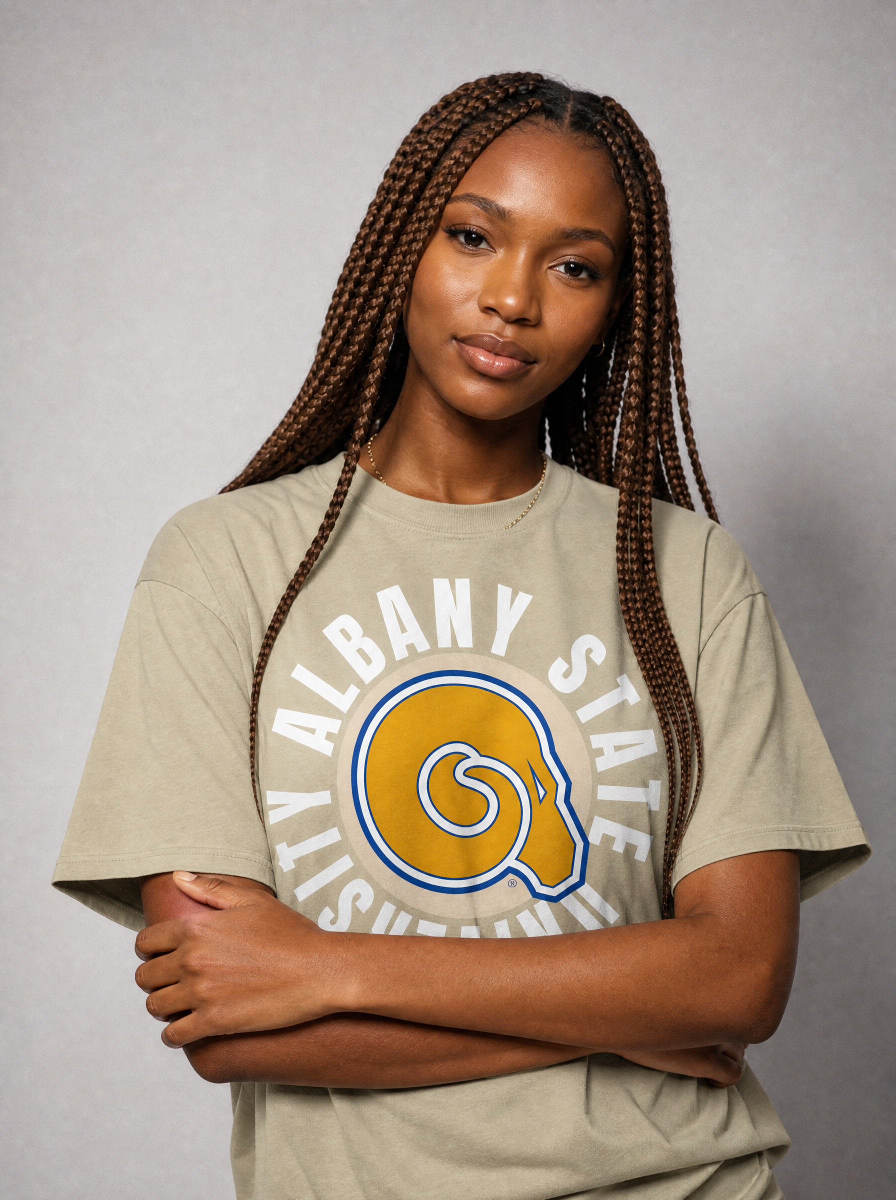 The Yard Essentials - Albany State University - Oversized Circle T-Shirt