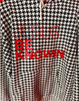 Limited Edition | Jesus Be Knowin' Houndstooth + Red Print Hoodie