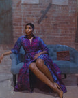 Ada Purple Everyday Polo Dress - Hyphen Capsule Collection