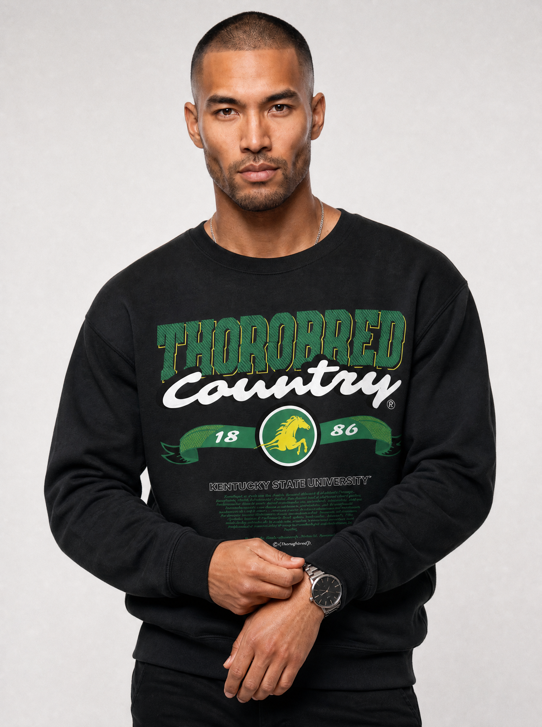 Dungeon Forward - Kentucky State University - Thorobred Country - Classic Sweatshirt