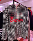 Limited Edition | Jesus Be Knowin' Houndstooth + Red Print Hoodie