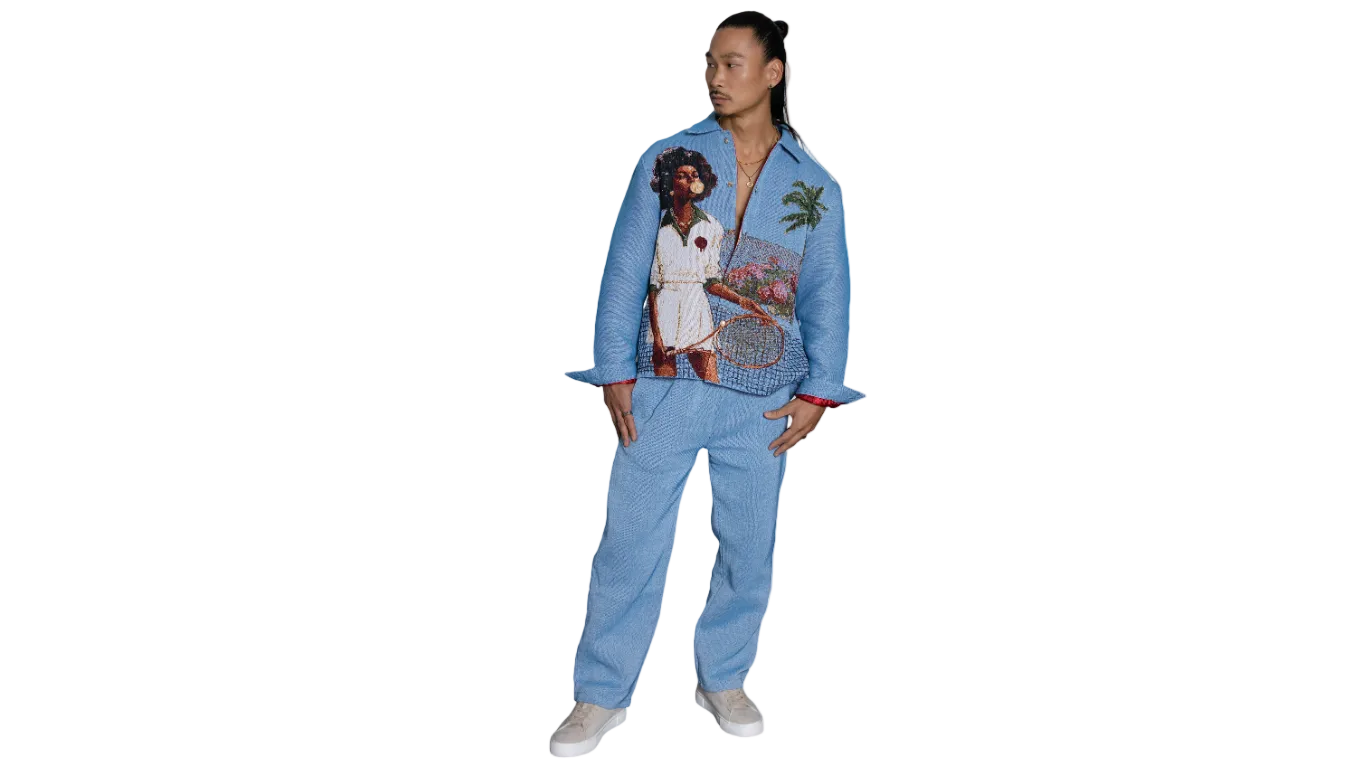 HANKINS PARK TENNIS "LADY in BLOOM"/ DENIM BLUE SET (DR. BYRANT)