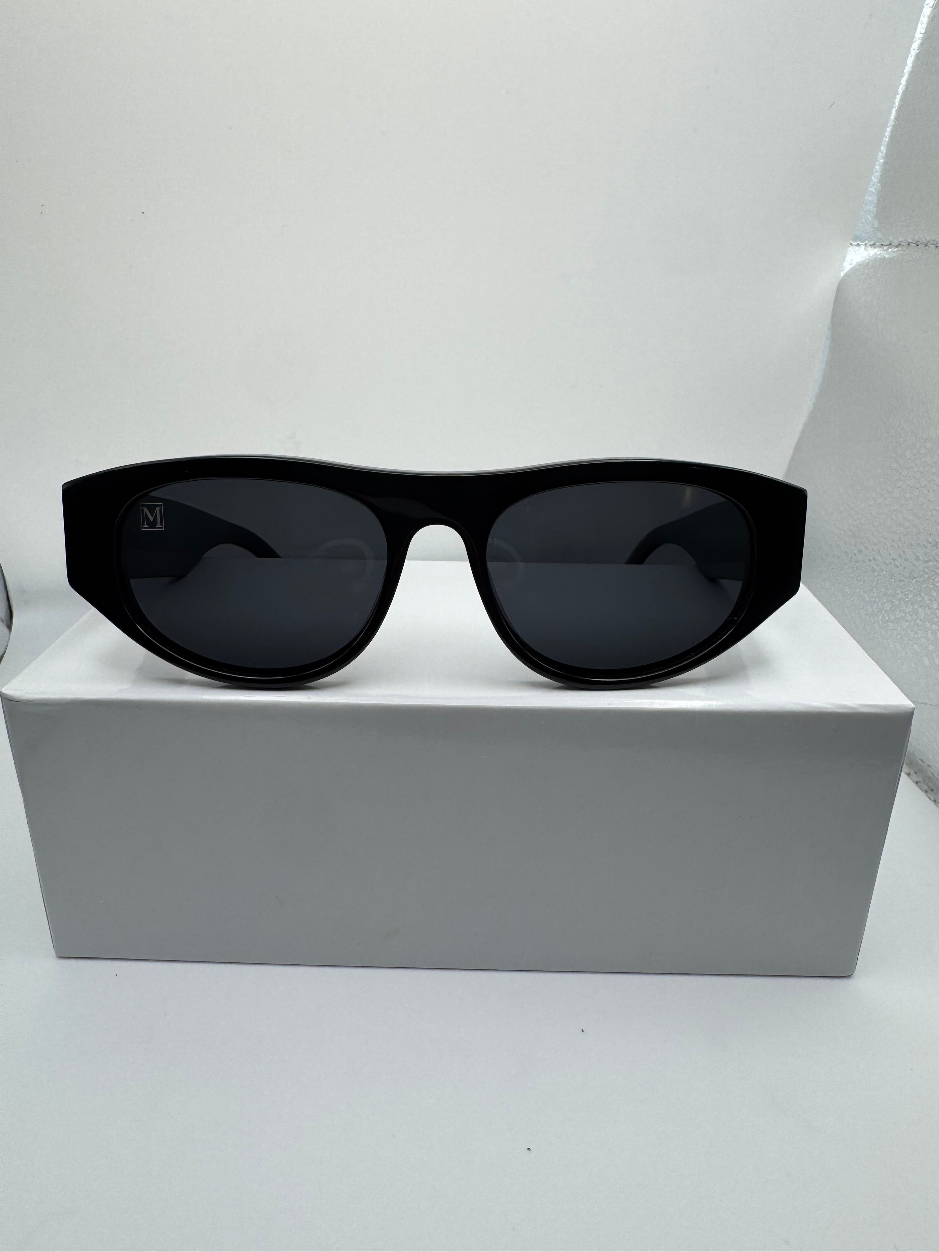 Ejisu All-Black Statement Sunglasses