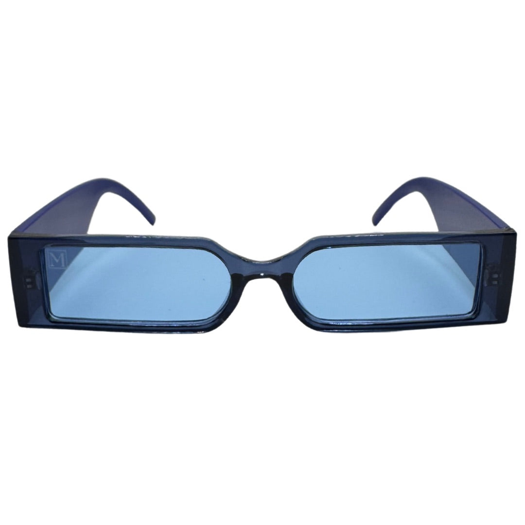 Cape Town Blue Rectangle Sunglasses
