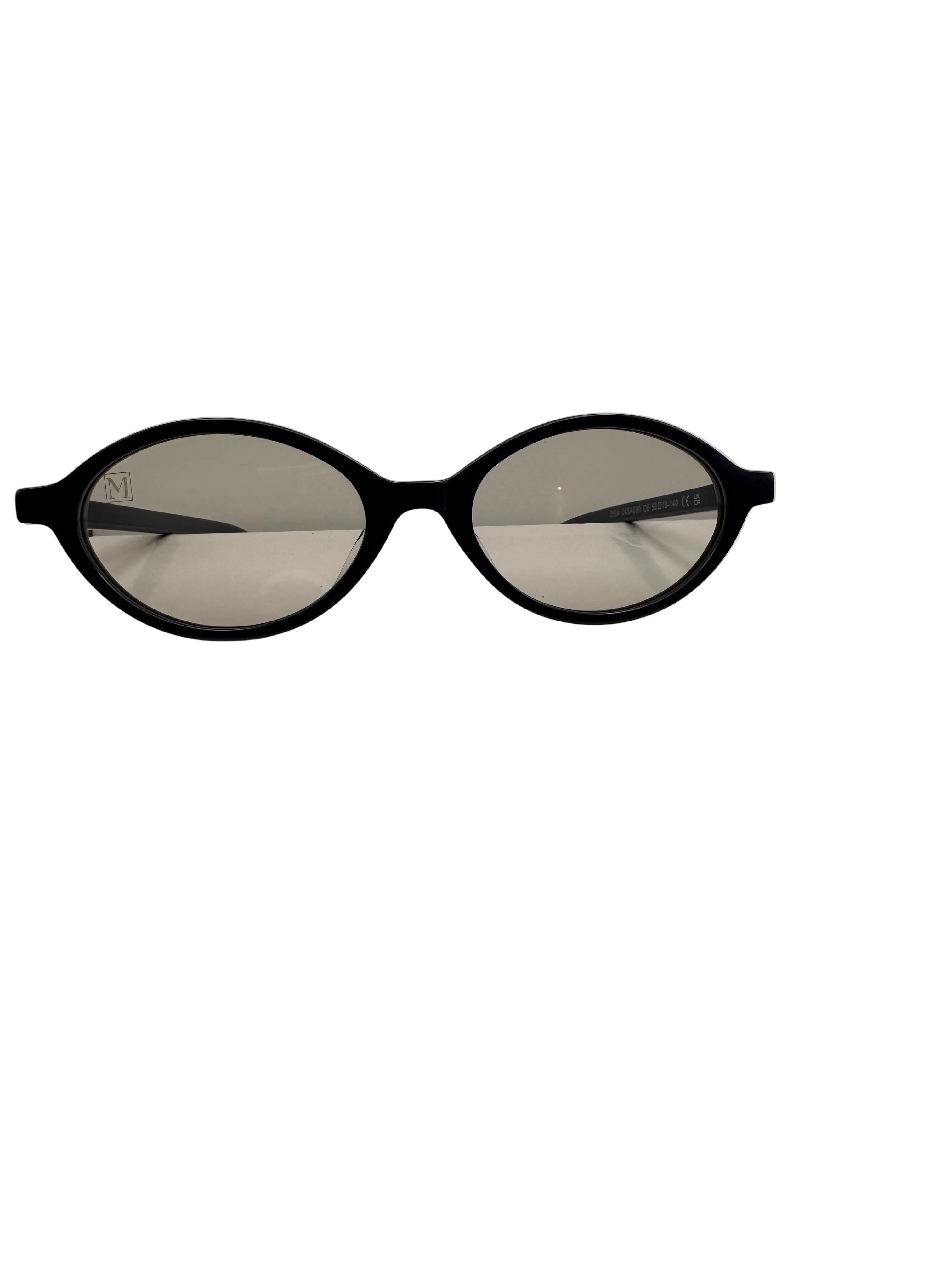 Hargeisa Oval Black Sunglasses