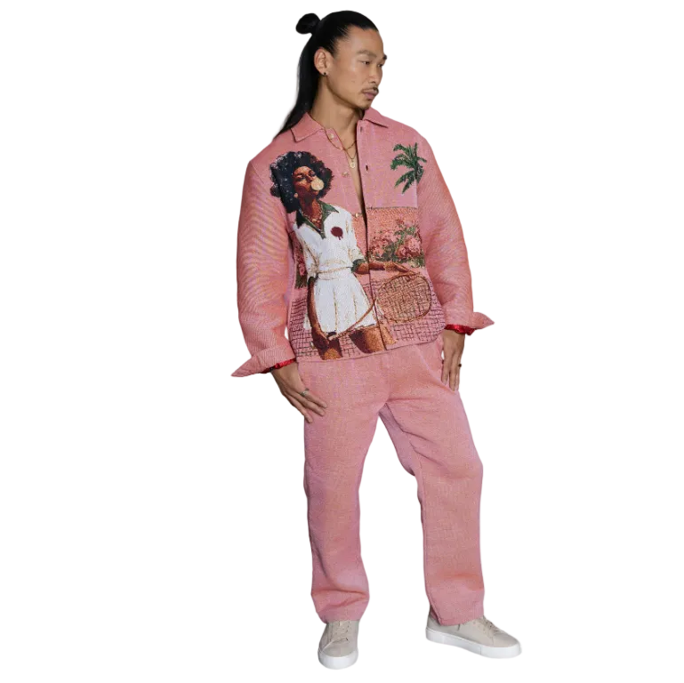 HANKINS PARK TENNIS "LADY in BLOOM"/SALMON SET