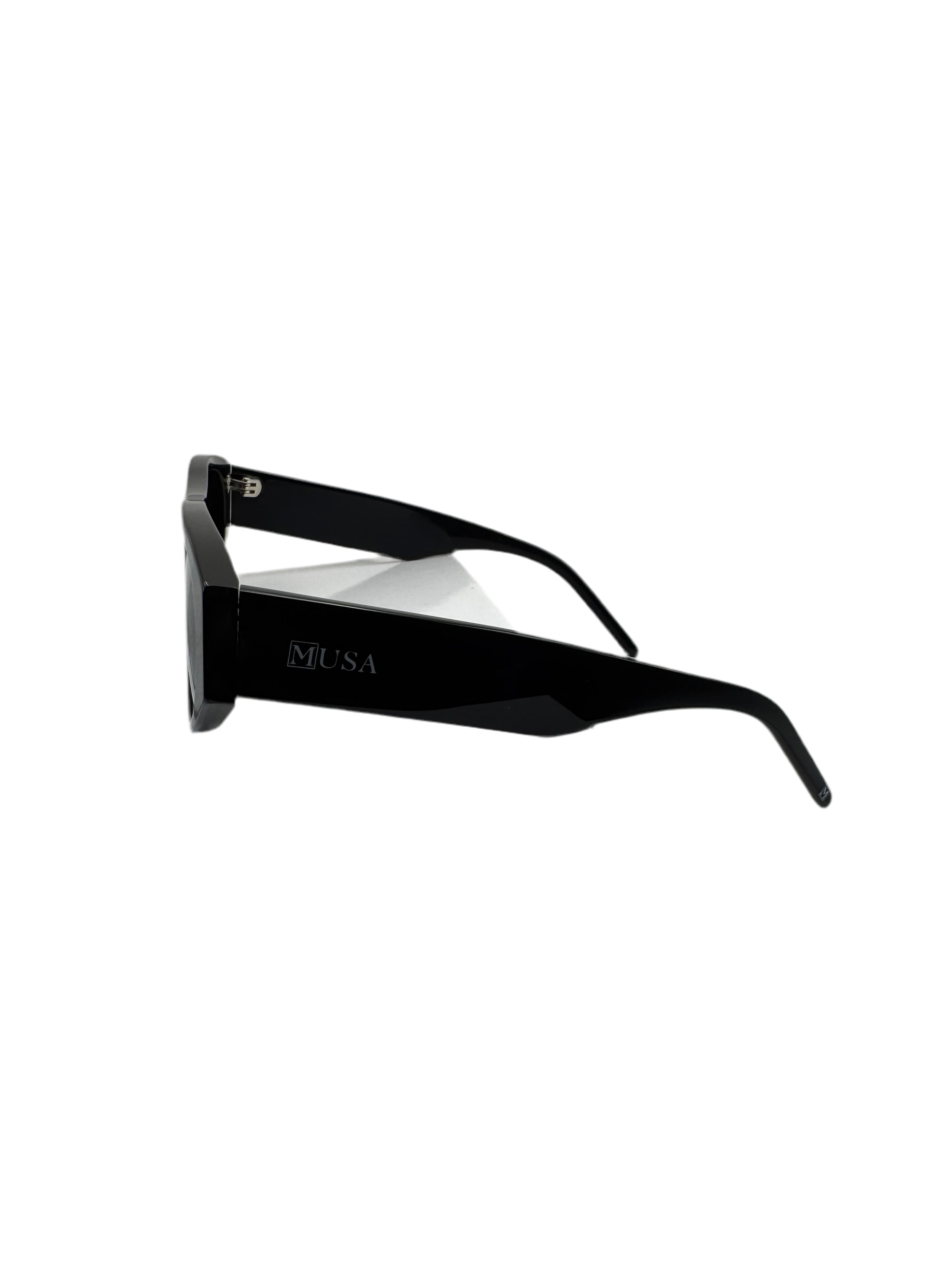 Ejisu All-Black Statement Sunglasses