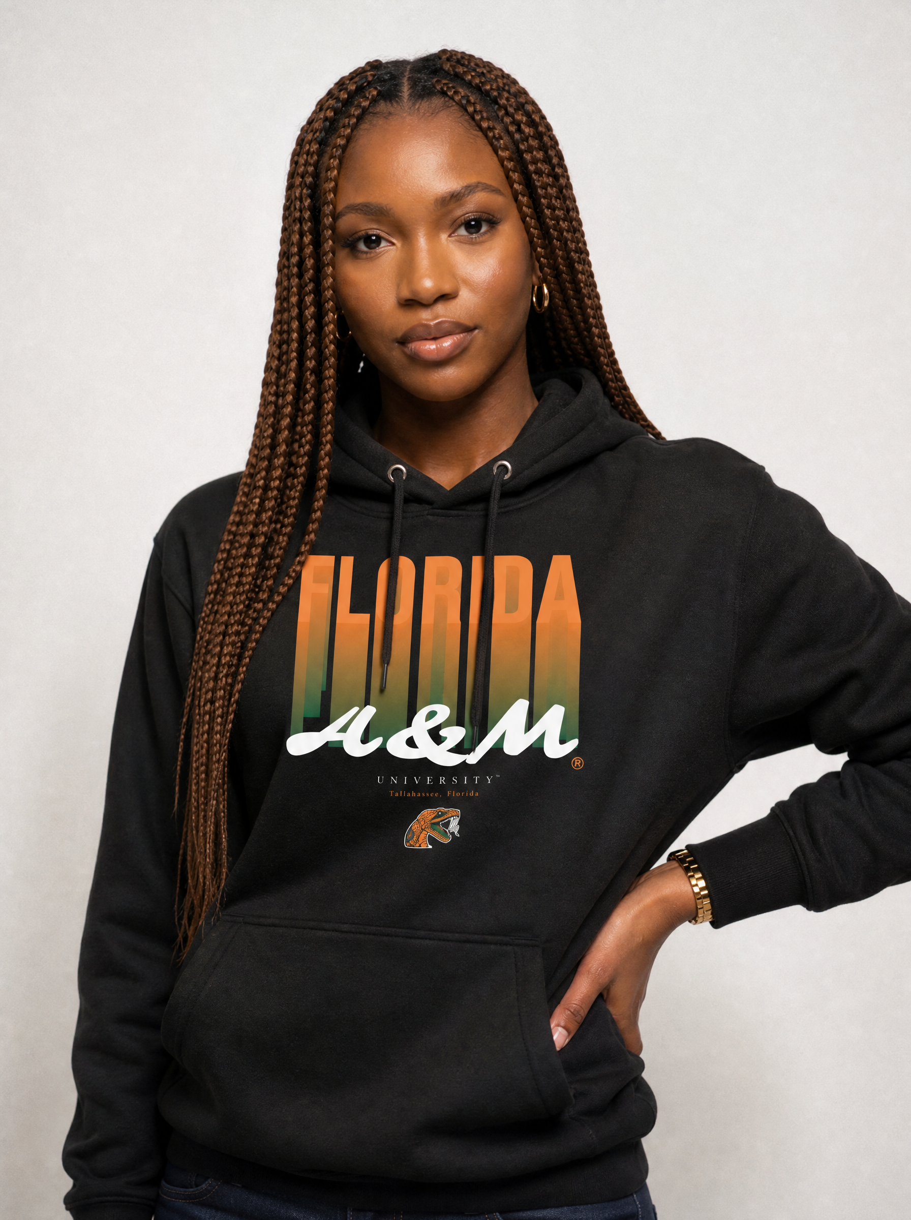 The Yard Essentials - Florida A&amp;M University - FAMU Fade Hoodie