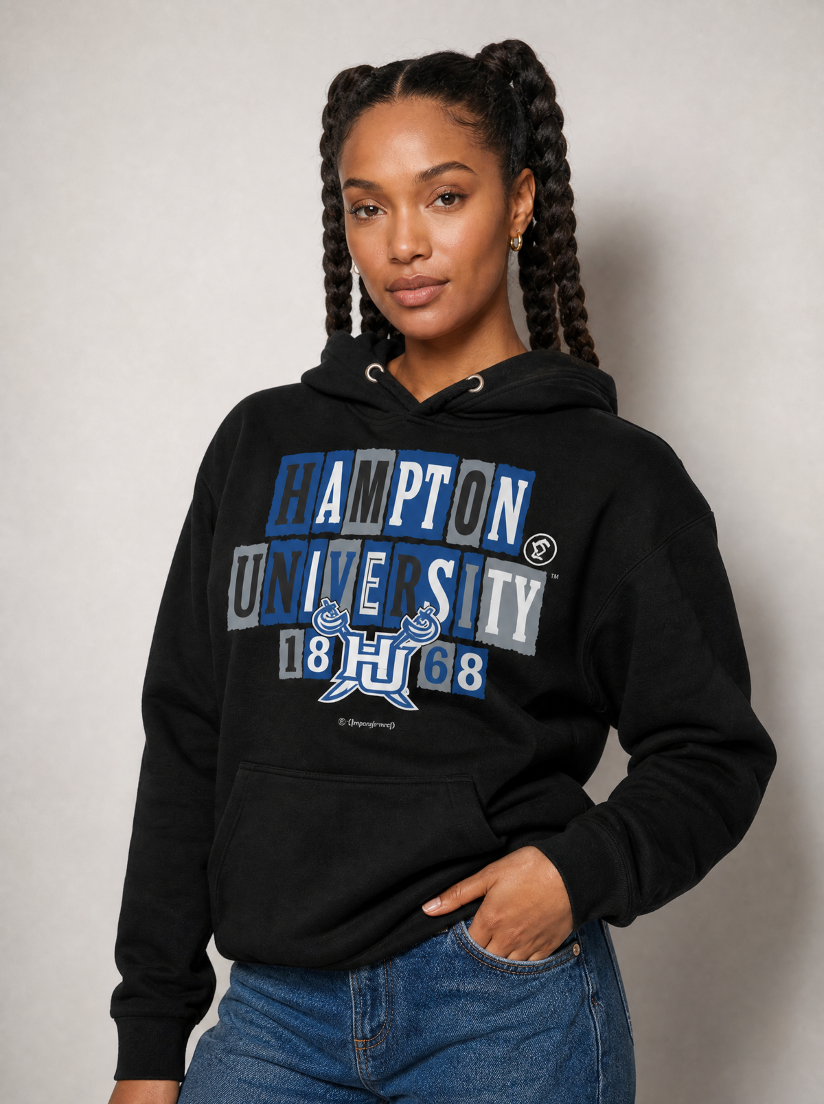 Hampton University - Collage Hoodie