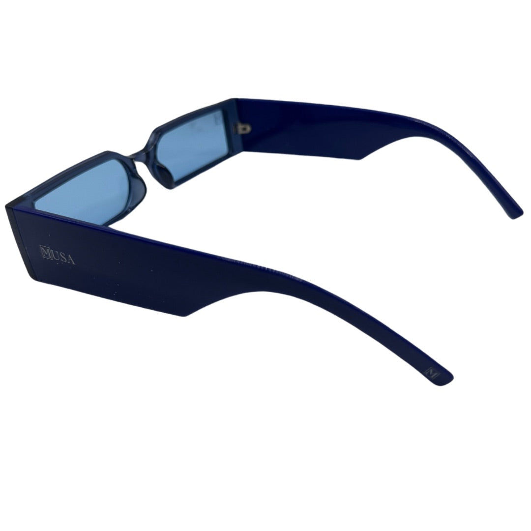 Cape Town Blue Rectangle Sunglasses