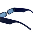Cape Town Blue Rectangle Sunglasses