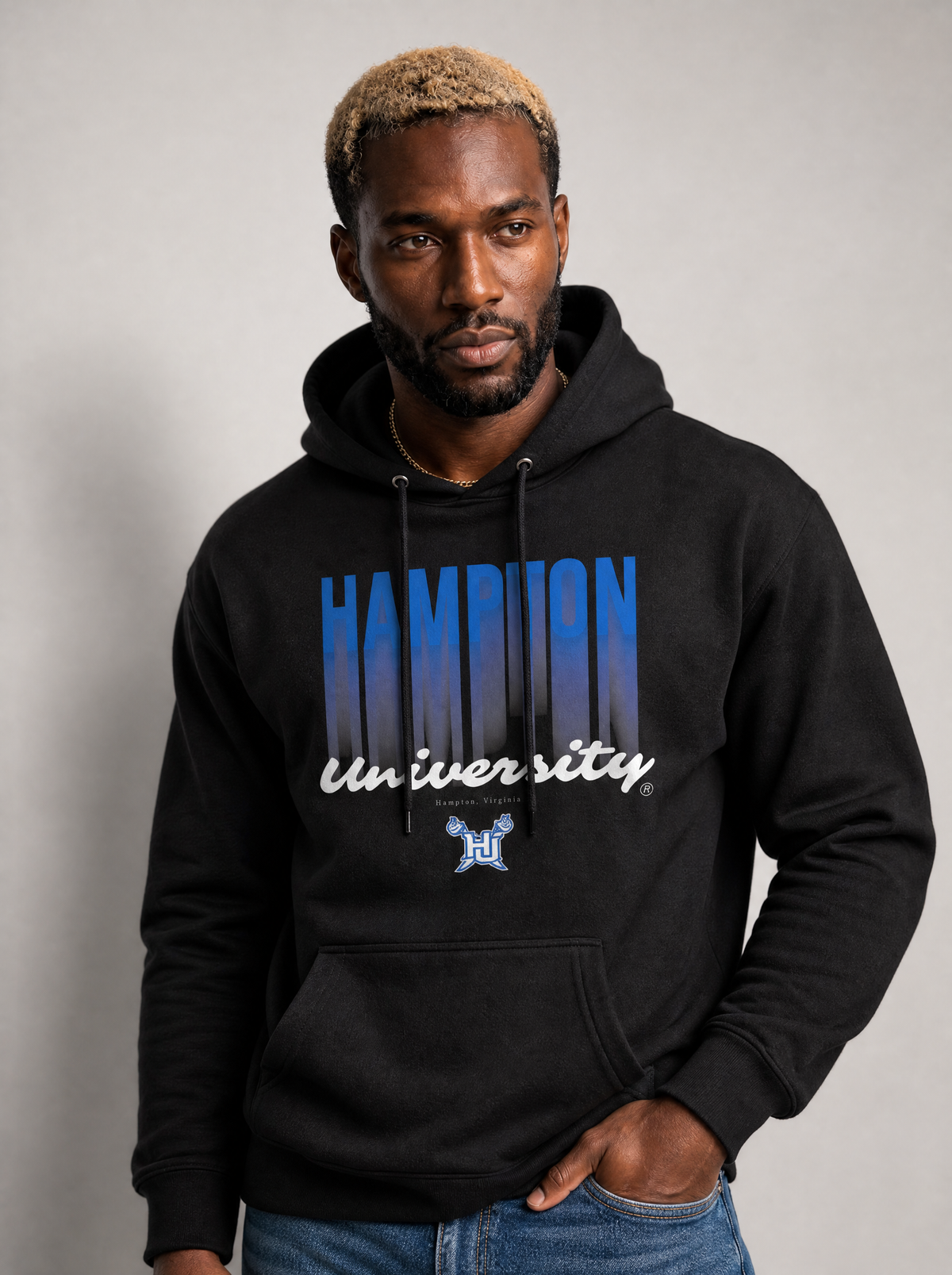 The Yard Essentials - Hampton University - Fade Hoodie