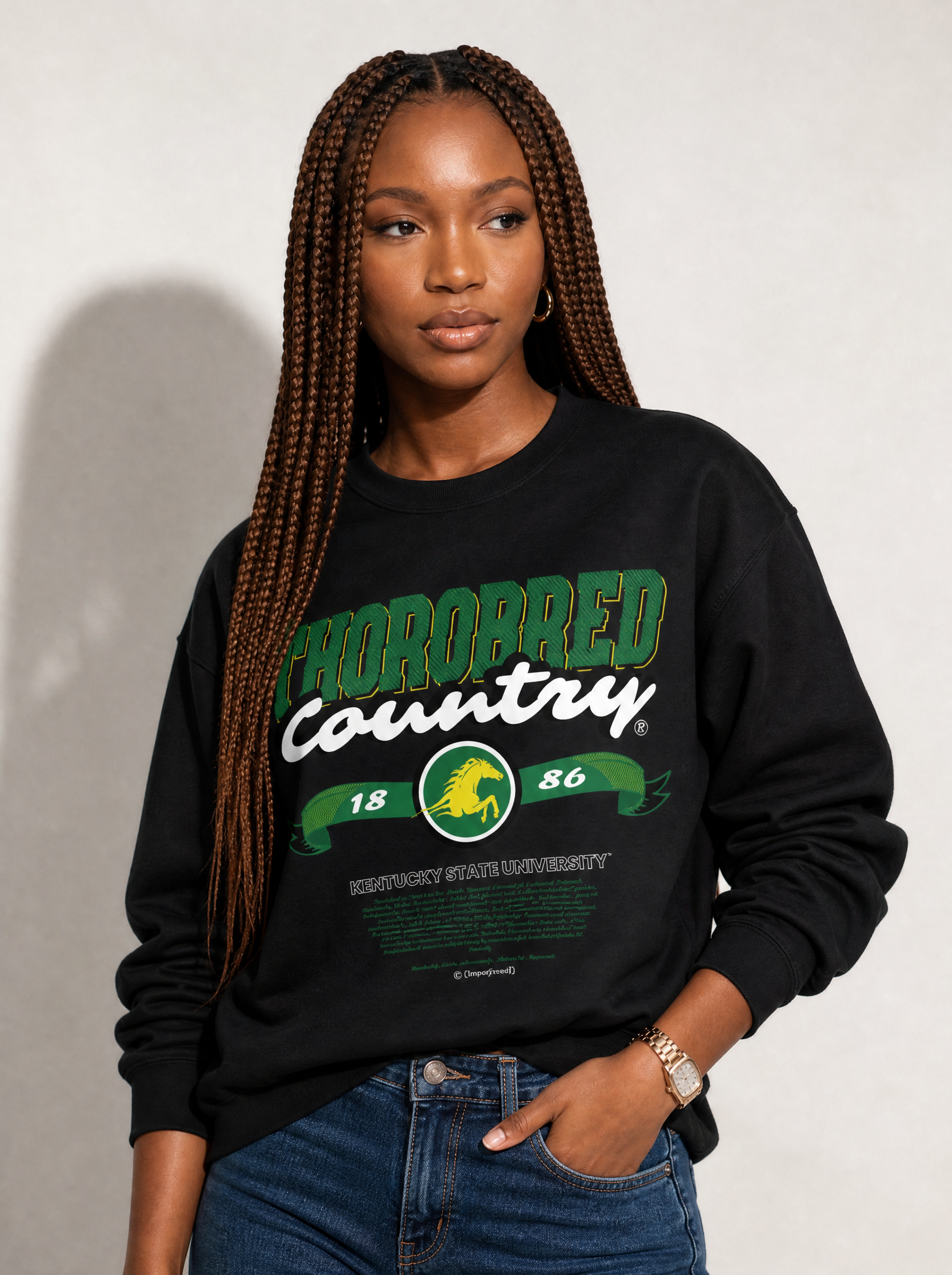 Dungeon Forward - Kentucky State University - Thorobred Country - Classic Sweatshirt