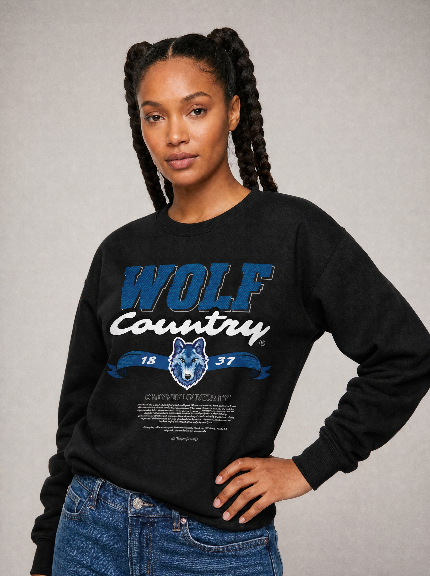 Dungeon Forward - Cheyney University - Wolf Pack Country- Classic Sweatshirt