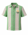 HANKINS PARK TENNIS CLUB "CABANA STRIPES" SHIRT/JACKET TOP/MATCHA