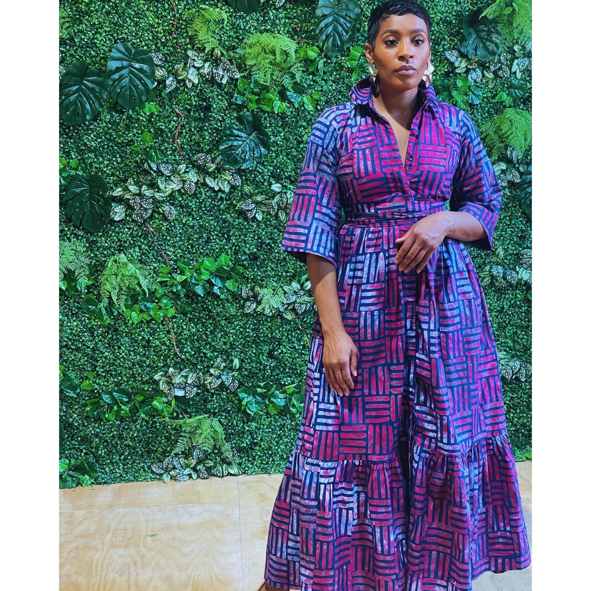 Ada Purple Everyday Polo Dress - Hyphen Capsule Collection