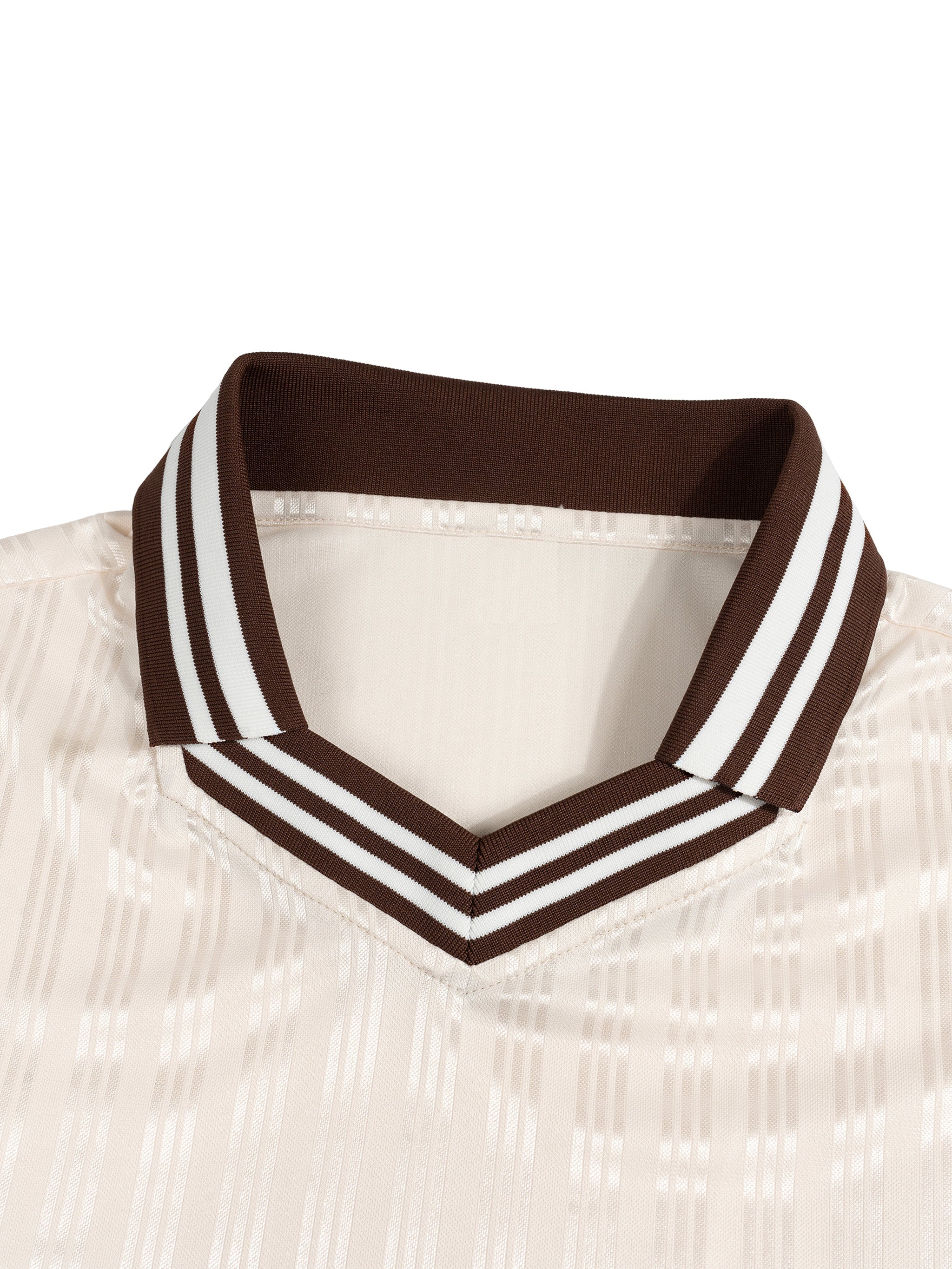 KM STRIPED SOCCER JERSEY / CREAM
