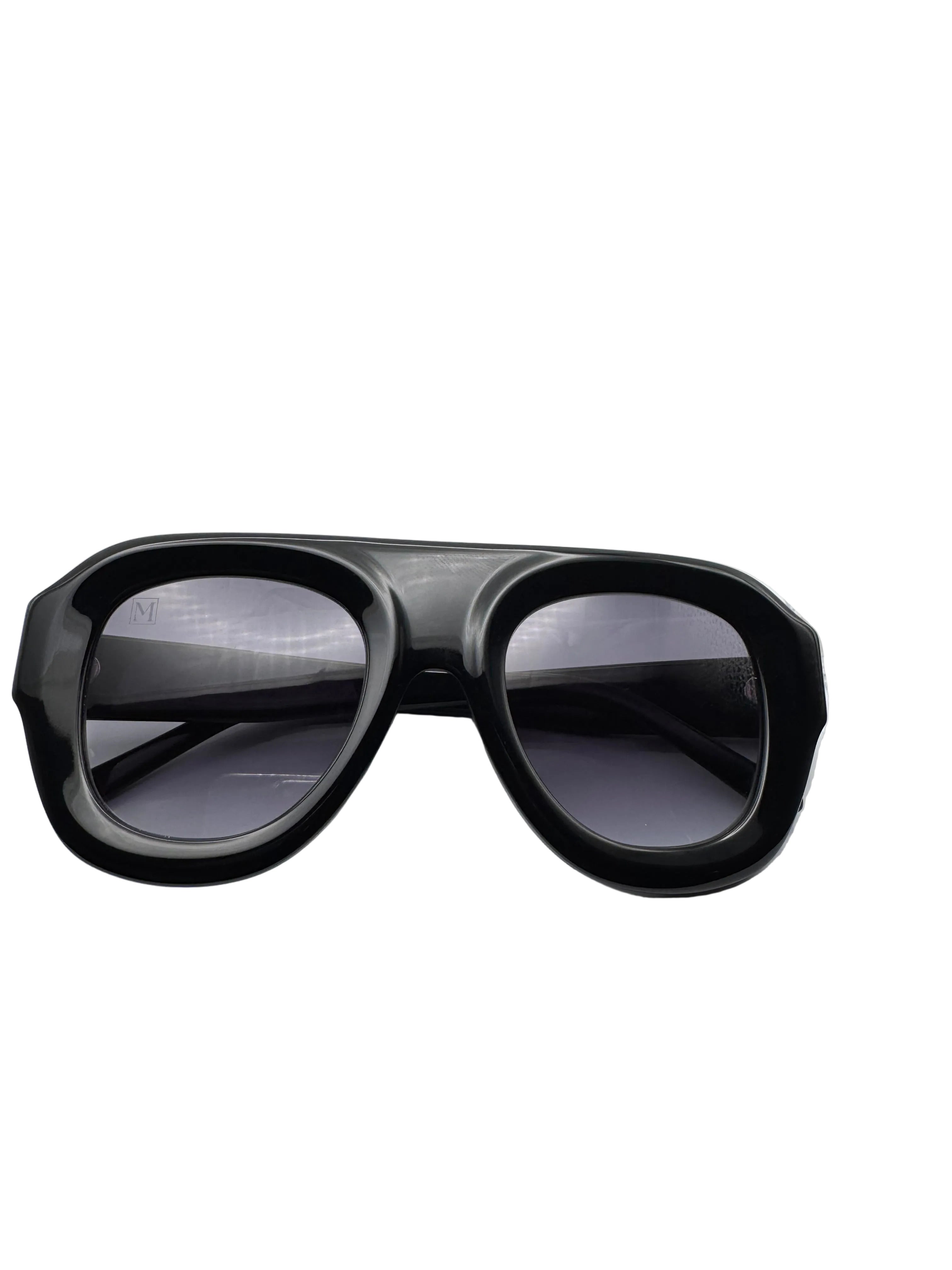Bekwai Premium Black Acetate Sunglasses