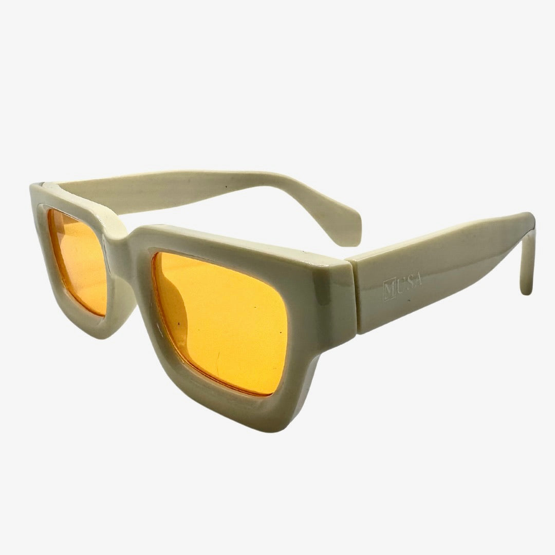 Guinea Cream Frame Sunglasses