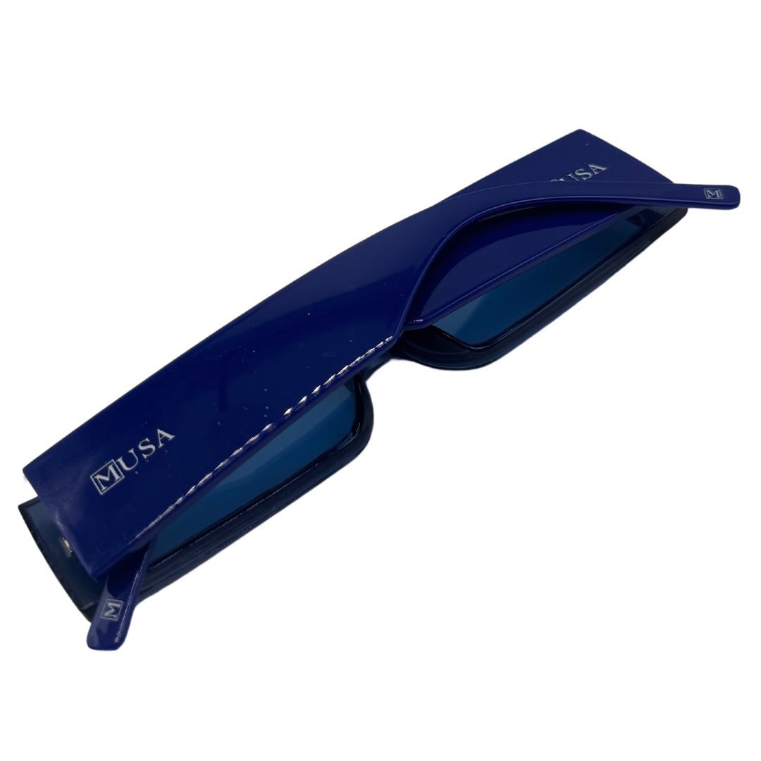 Cape Town Blue Rectangle Sunglasses