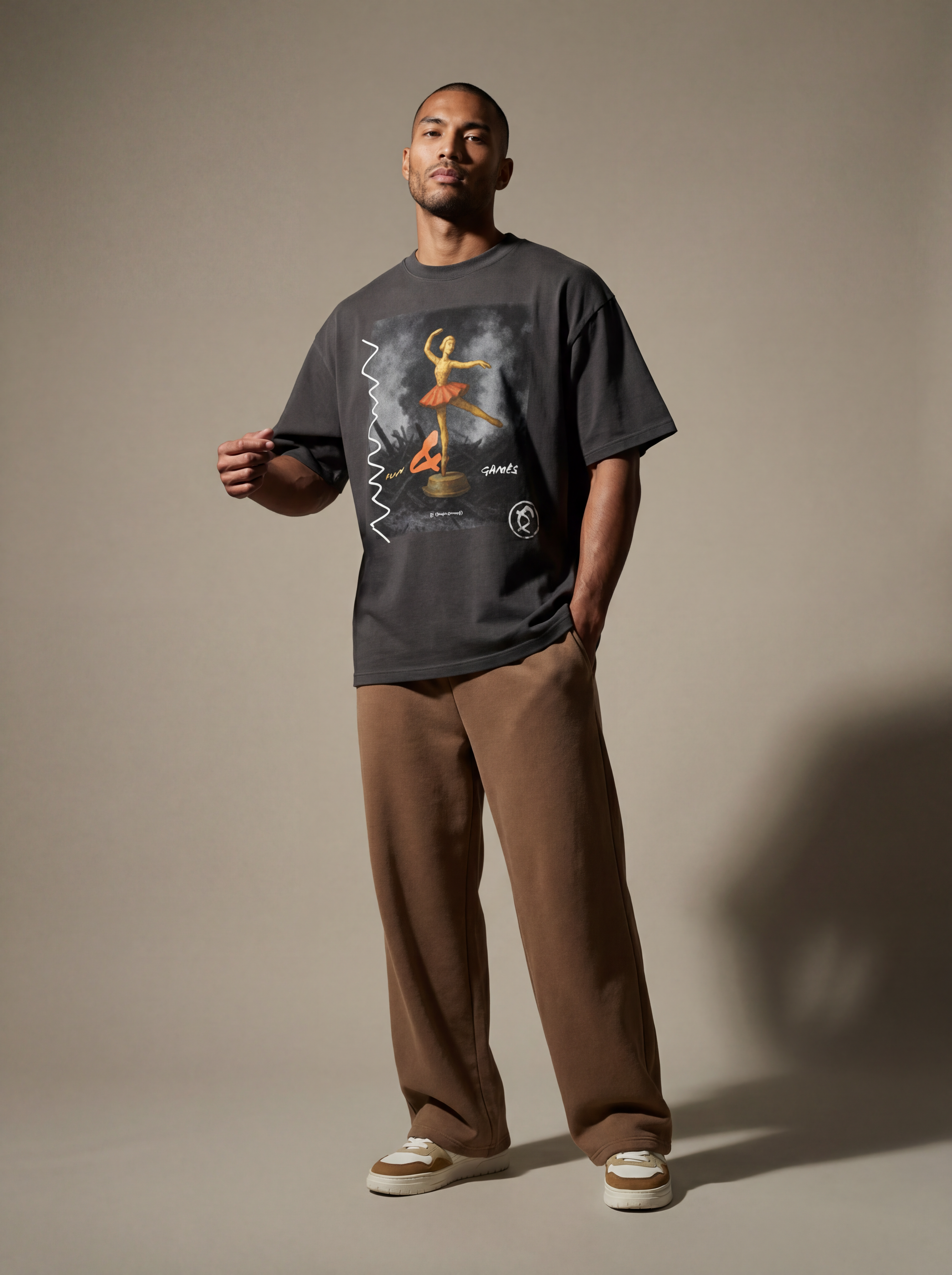 Dungeon Forward - Fun and Games - Oversized Premium Tshirt