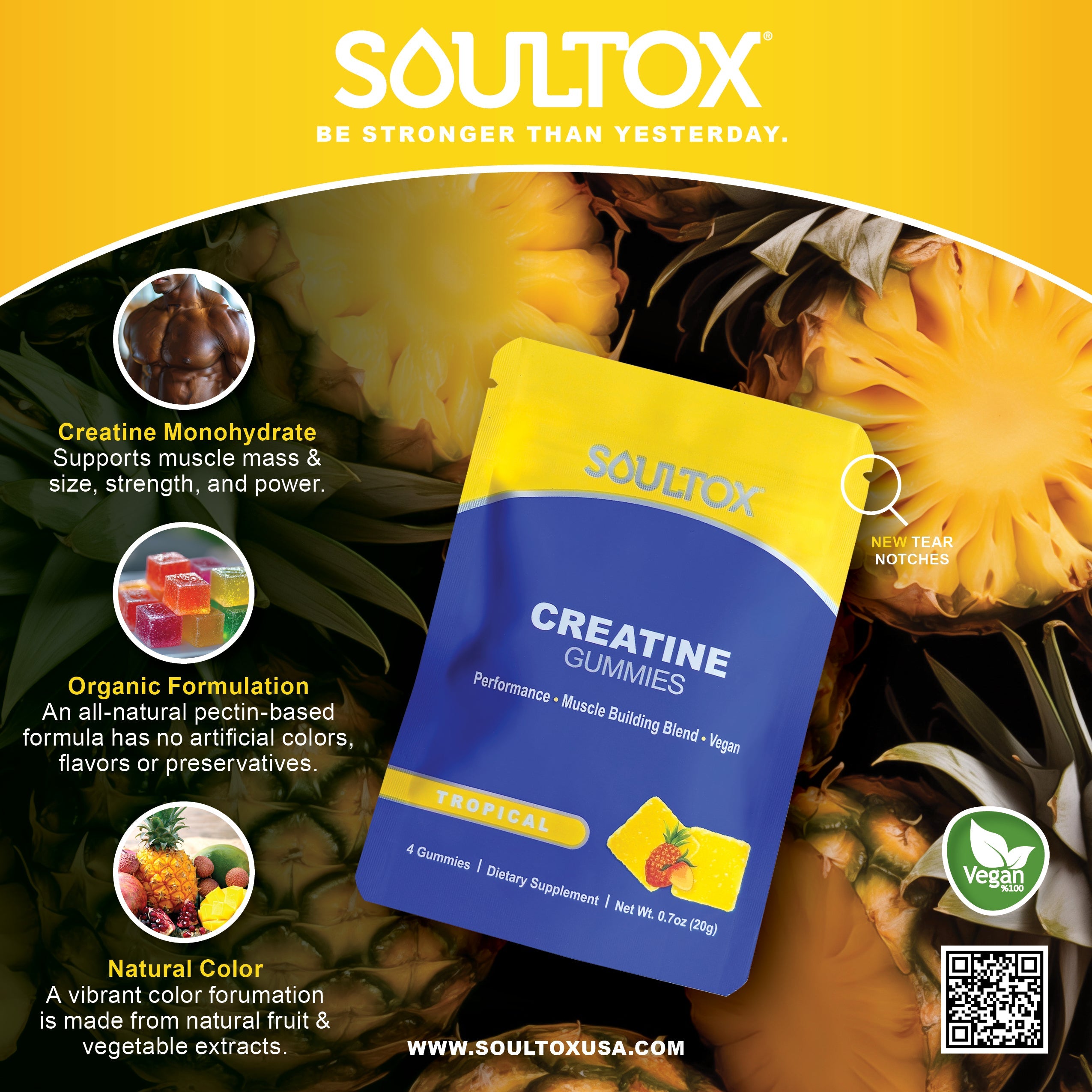 Soultox CREATINE Muscle Building Gummies