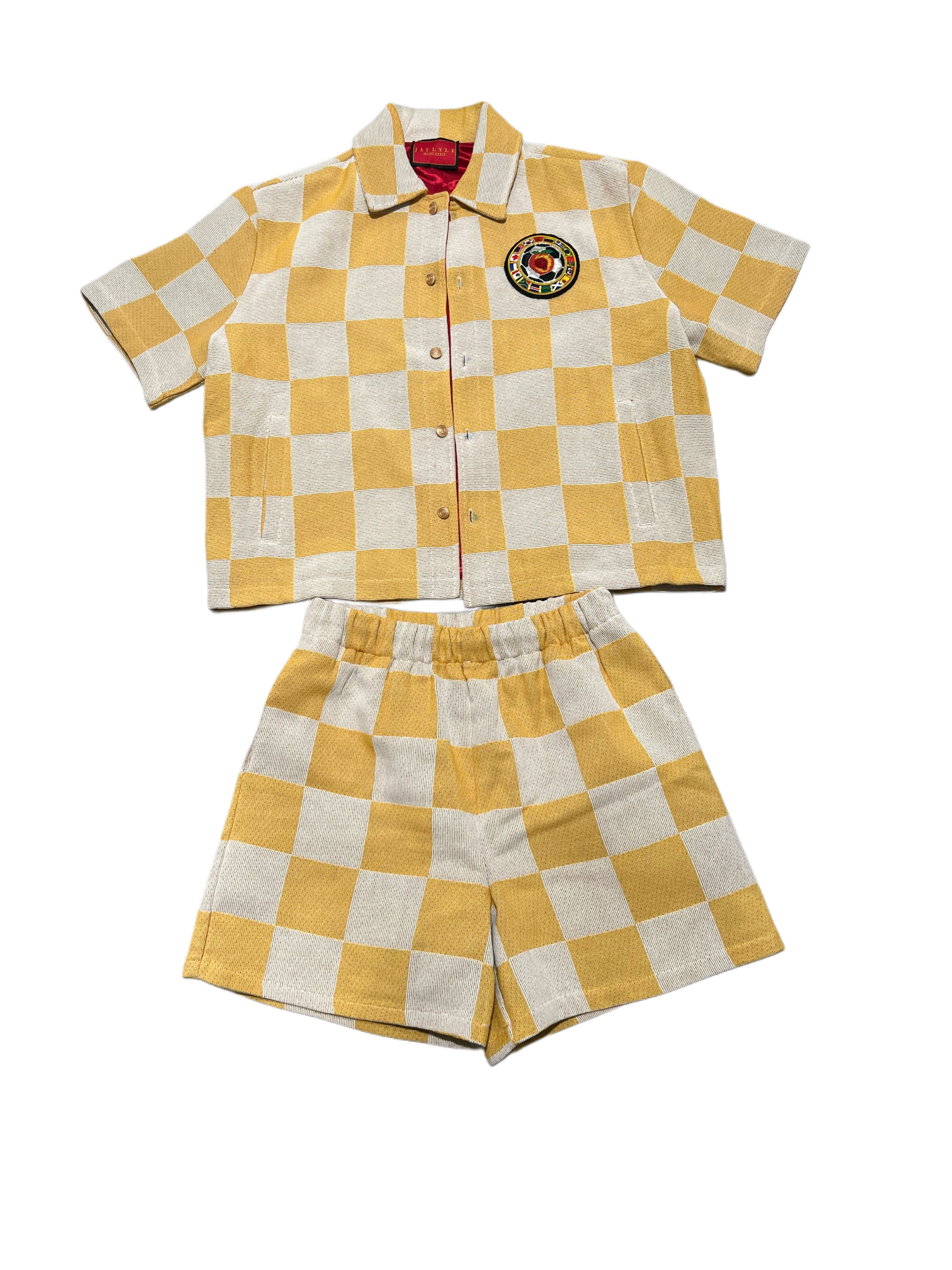 WORLD CUP "CHAMPION " SHORT SET/ GOLDEN YELLOW