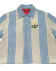 HANKINS PARK TENNIS CLUB "CABANA STRIPES" SHIRT/JACKET TOP/MATCHA