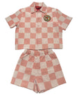 WORLD CUP "CHAMPION " SHORT SET/ PINK FLAMINGO