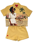 HANKINS PARK "LADY in BLOOM" SHORT SET "LIMONCELLO”