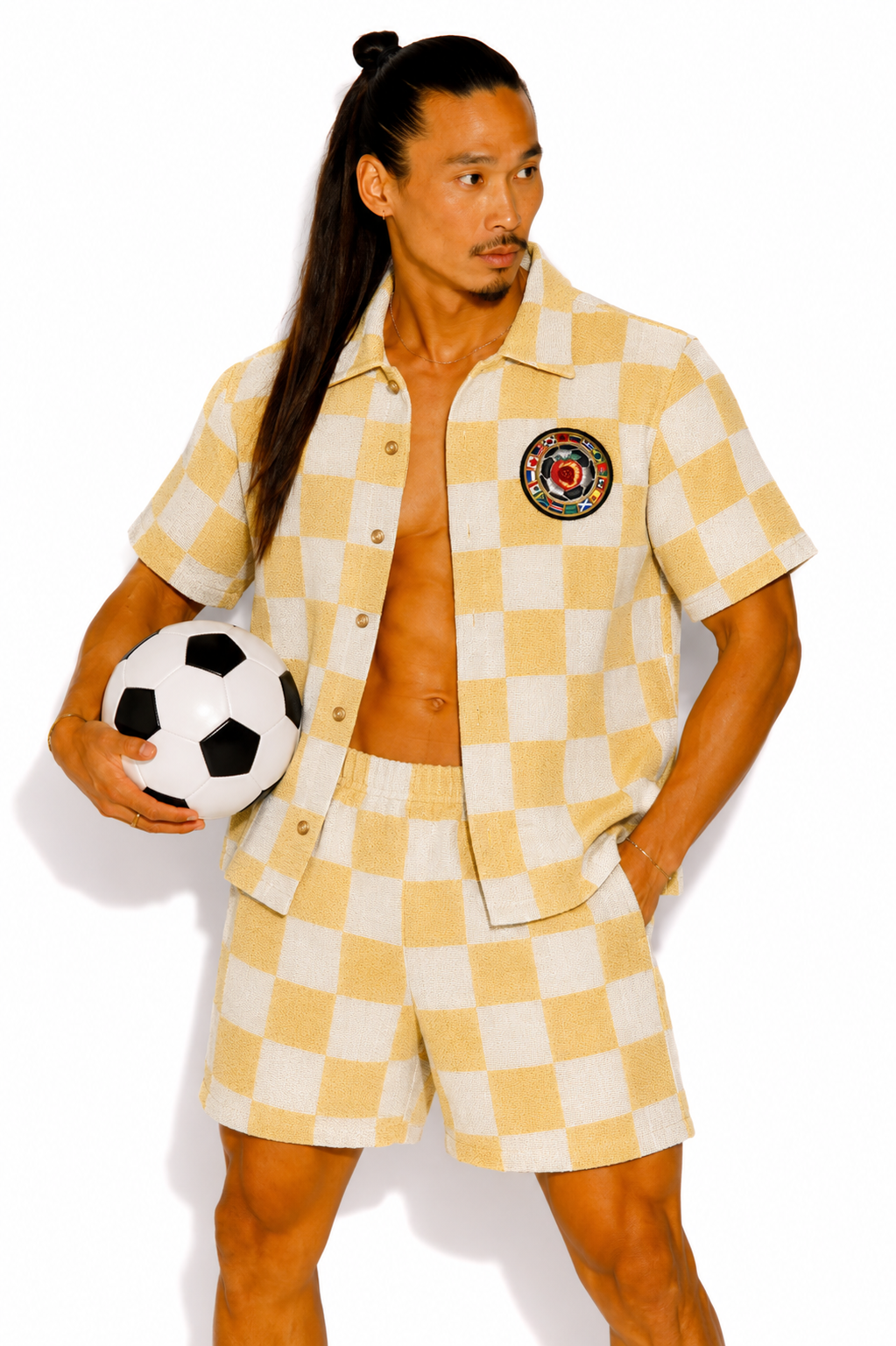 WORLD CUP "CHAMPION " SHORT SET/ GOLDEN YELLOW