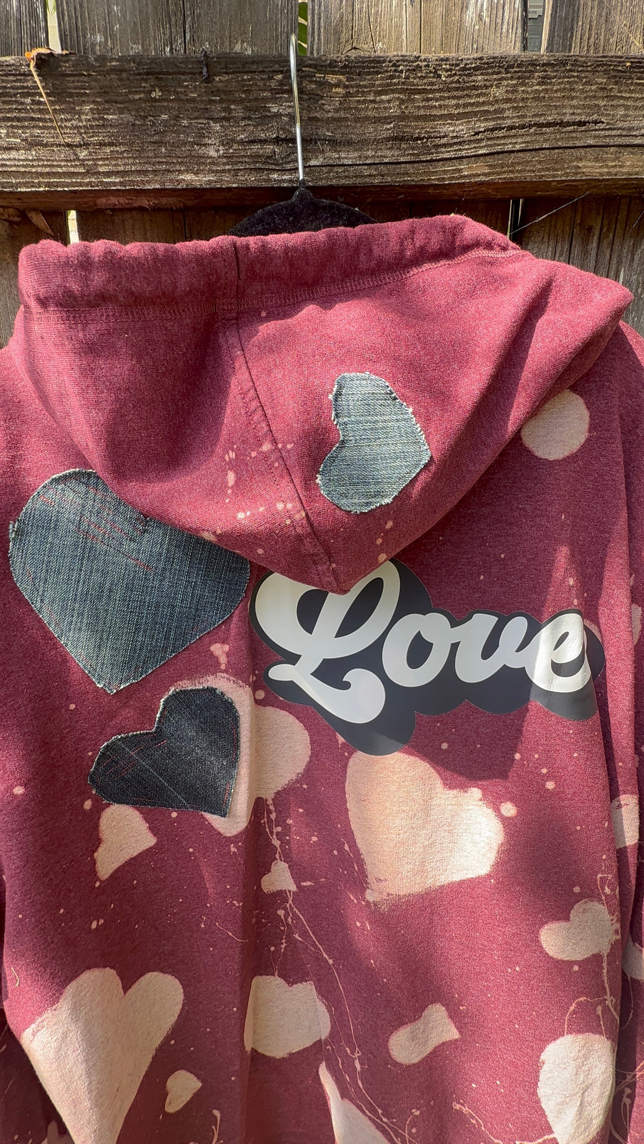 Love Upcycled Hoodie